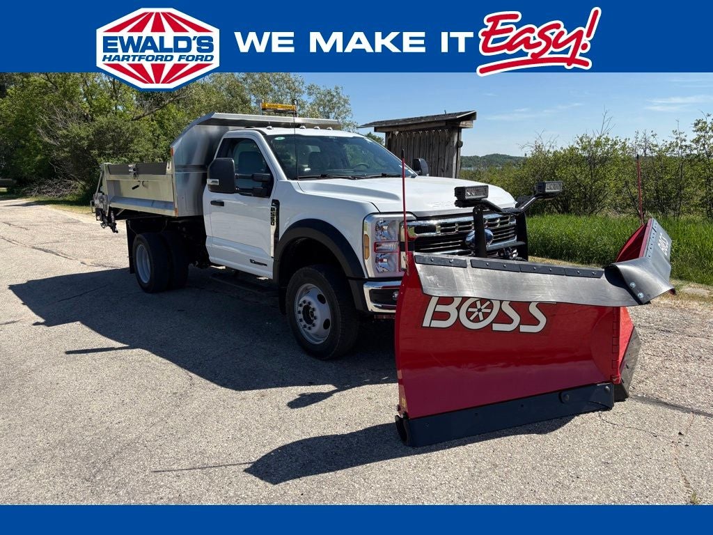 2026 Ford F-550SD XL DRW in Oxford White — front three-quarter view