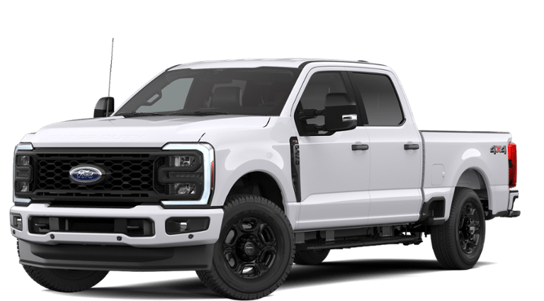 2026 Ford F-250SD XL in Oxford White — front three-quarter view
