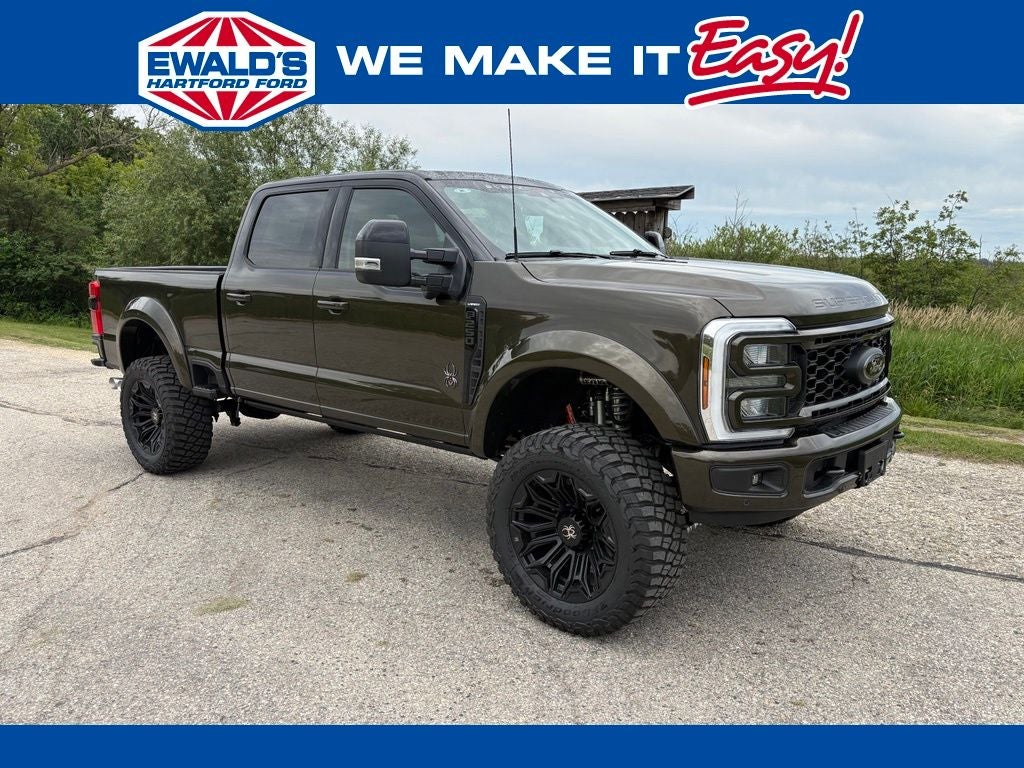 2026 Ford F-250SD Lariat in Black Metallic — front three-quarter view