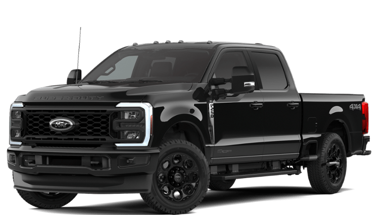 2026 Ford F-250SD XLT in Black — front three-quarter view