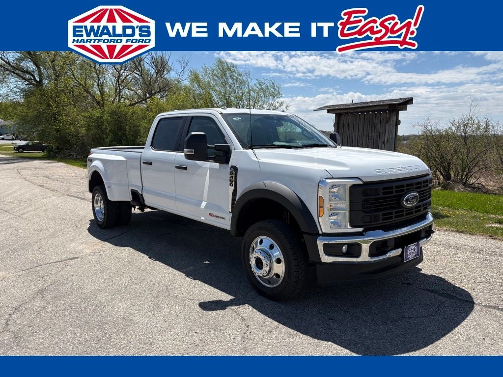 2026 Ford F-450SD XL DRW in Oxford White — front three-quarter view