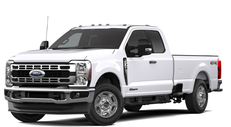 2026 Ford F-350SD XLT in Oxford White — front three-quarter view