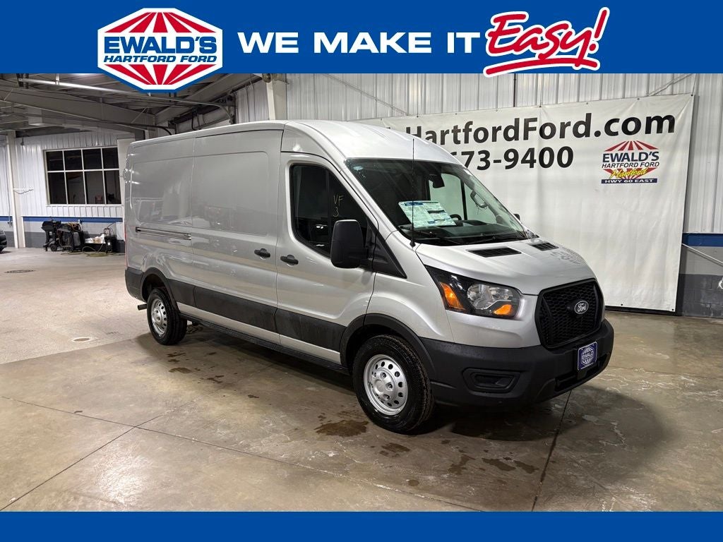 2026 Ford Transit-250 Base in Ingot Silver — front three-quarter view