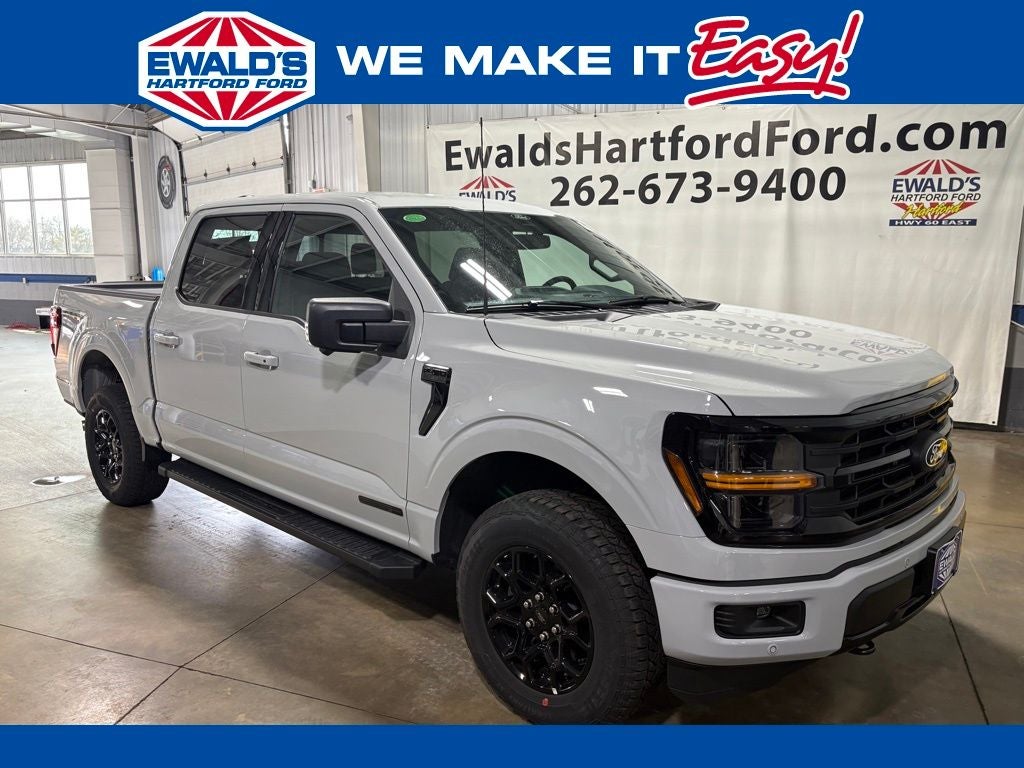 2026 Ford F-150 XLT in Avalanche — front three-quarter view
