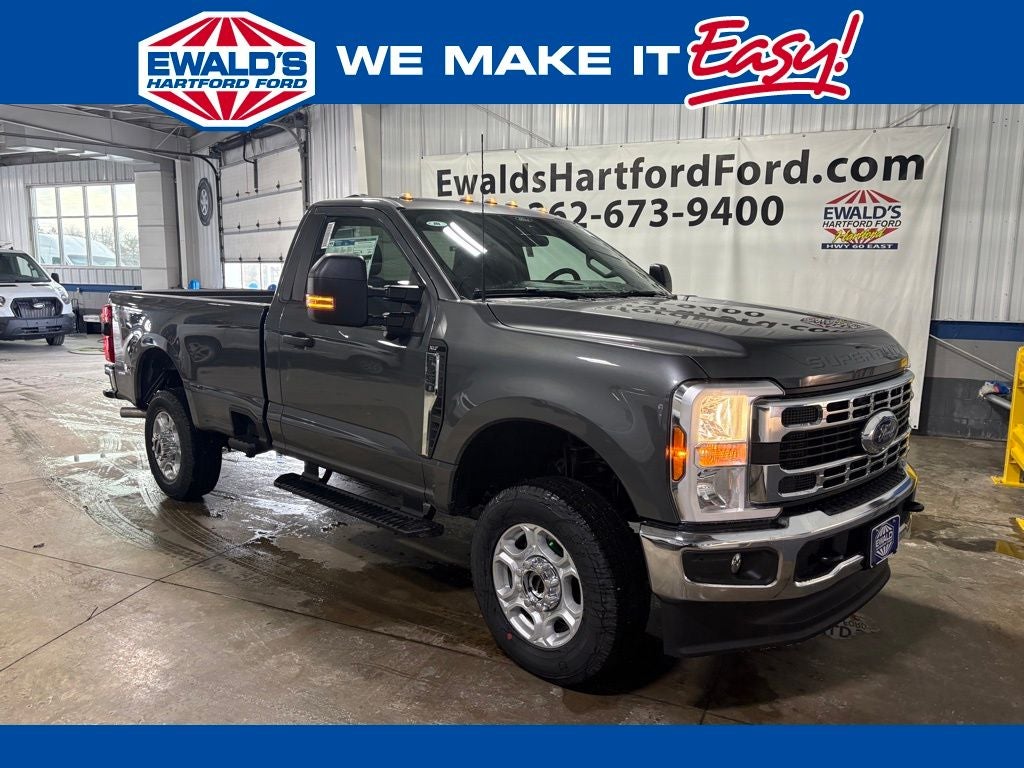 2026 Ford F-350SD XLT in Gray Metallic — front three-quarter view