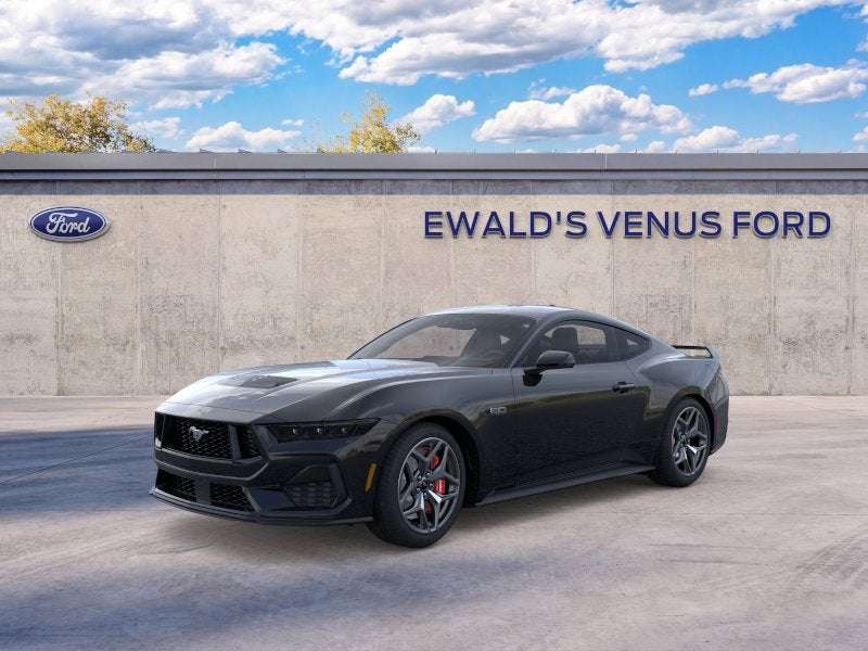2026 Ford Mustang GT Premium in Shadow Black — front three-quarter view