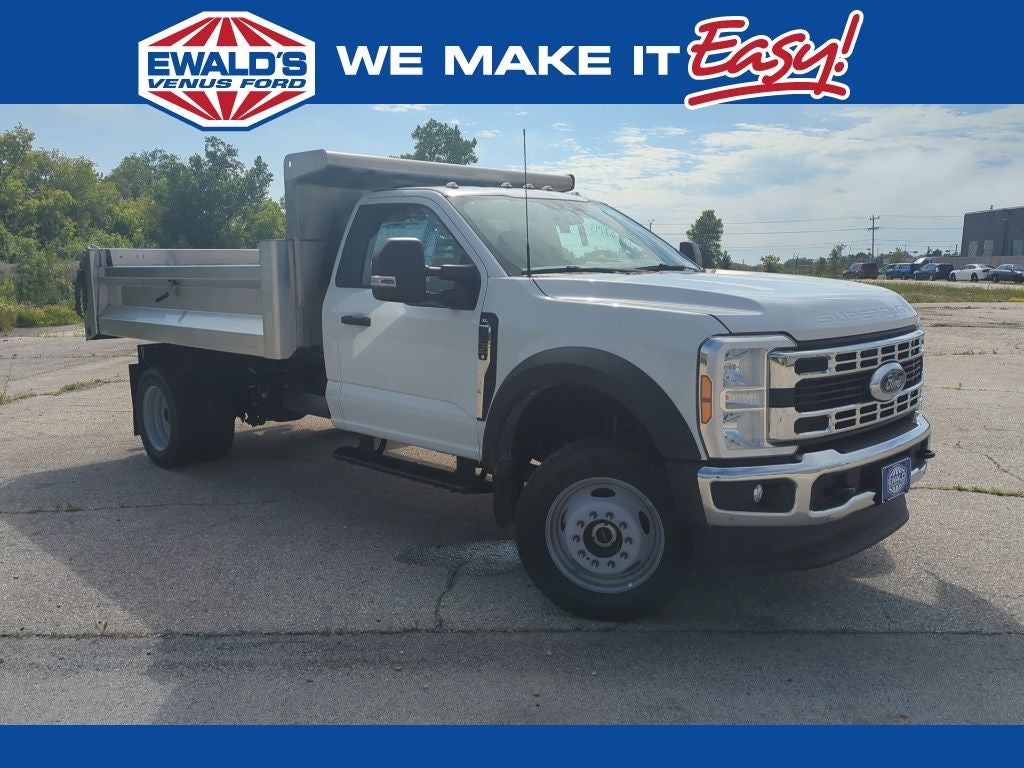 2026 Ford F-550SD XL DRW in Oxford White — front three-quarter view
