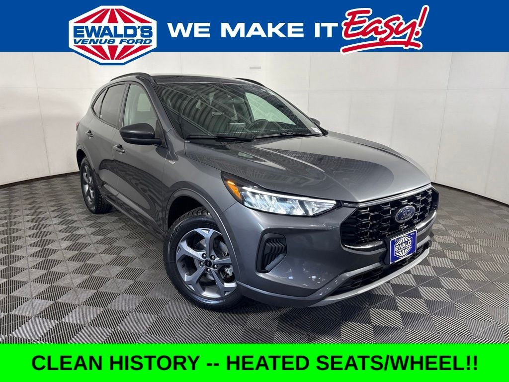 2023 Ford Escape ST-Line in Gray — front three-quarter view