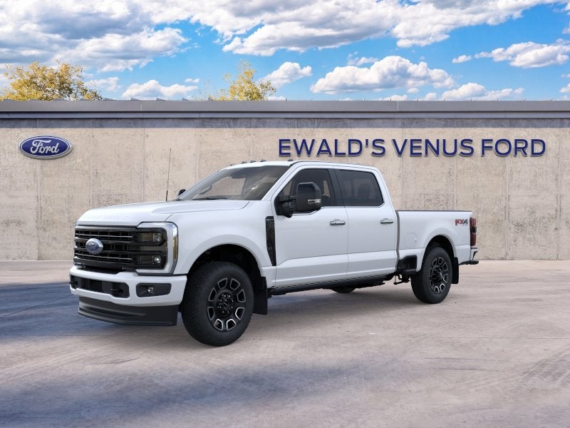 2026 Ford F-350SD Platinum in White — front three-quarter view