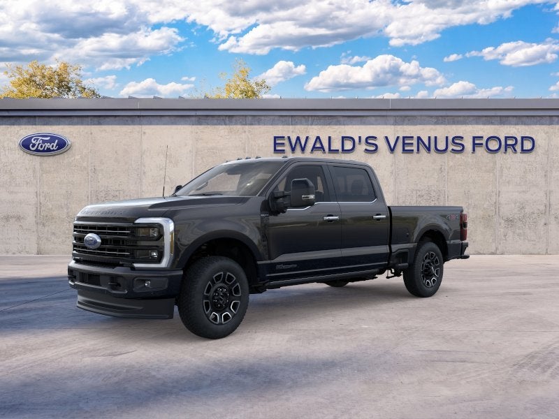 2026 Ford F-350SD Platinum in Black — front three-quarter view