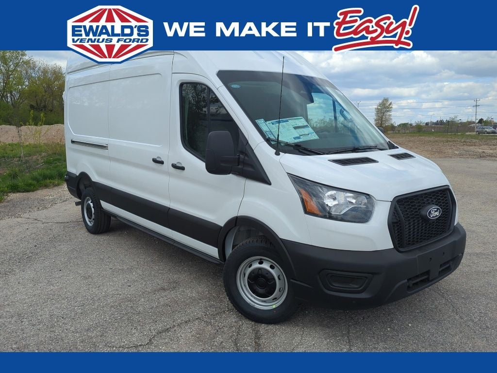 2026 Ford Transit-350 Base in Oxford White — front three-quarter view