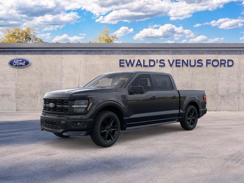 2026 Ford F-150 STX in Black Metallic — front three-quarter view