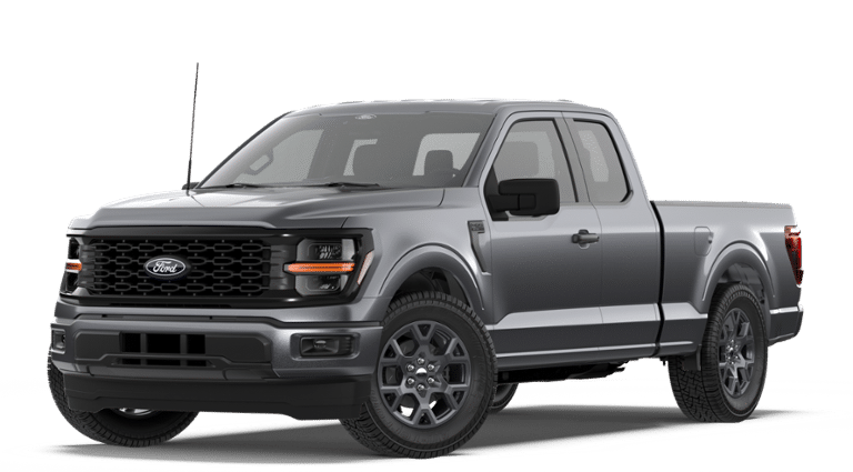 2026 Ford F-150 STX in Gray — front three-quarter view