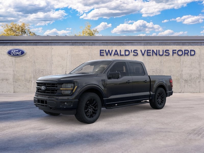 2026 Ford F-150 XLT in Black Metallic — front three-quarter view