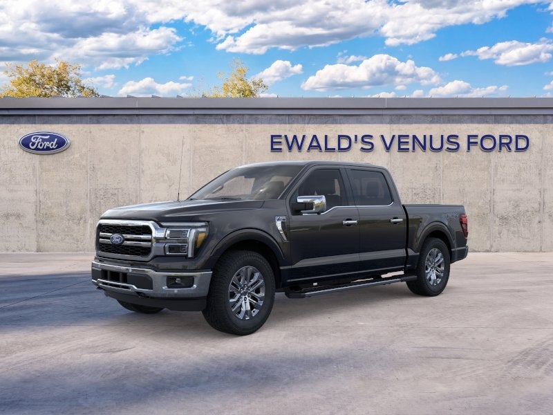 2026 Ford F-150 Lariat in Black Metallic — front three-quarter view
