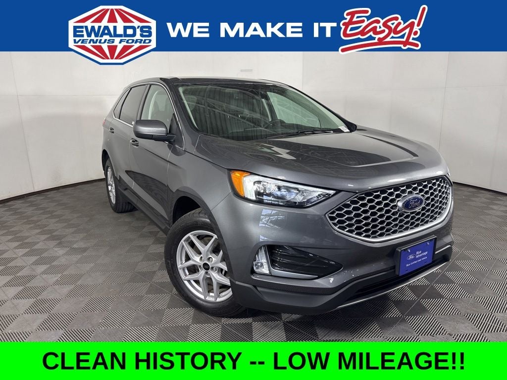 2024 Ford Edge SEL in Gray Metallic — front three-quarter view