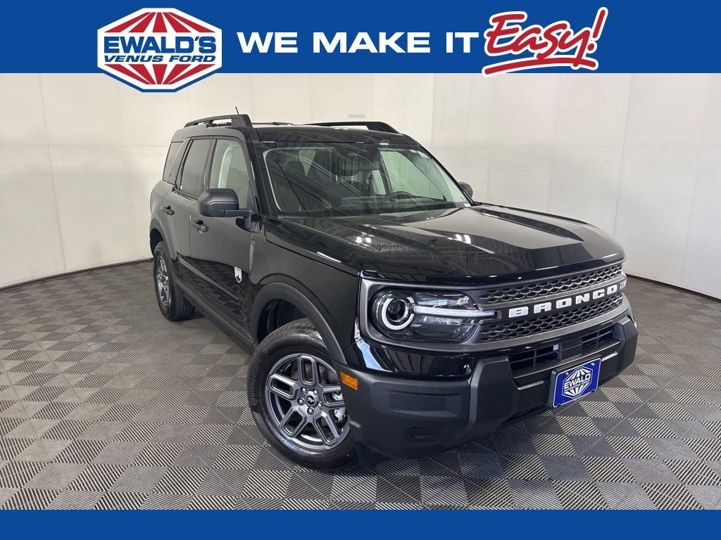 2025 Ford Bronco Sport Big Bend in Shadow Black — front three-quarter view